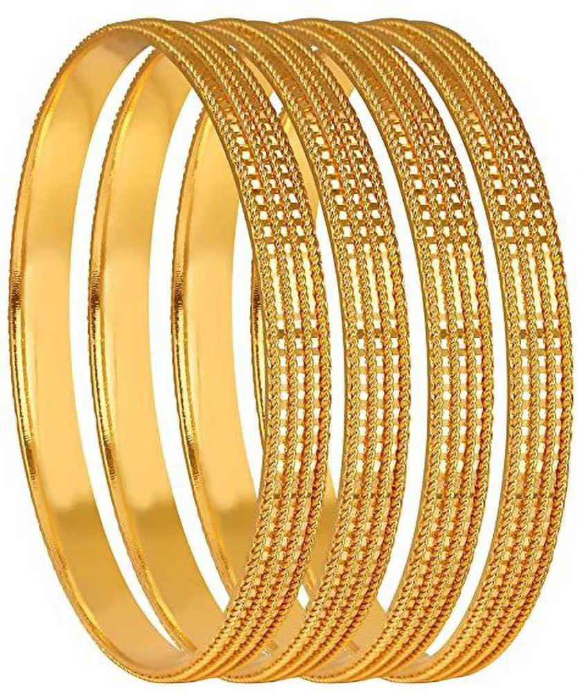 TAP Fashion Copper Gold plated Bangle Set Price in India Buy TAP