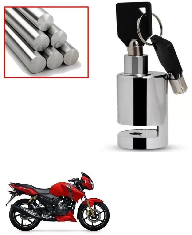 SRPHERE Heavy Duty Disc Brake Lock Anti Theft Stainless Steel 7mm Pin Wheel Locking Bike Safety Anti Theft Safety Waterproof For TVS Apache RTR 160 Disc Lock Price in India Buy SRPHERE Heavy