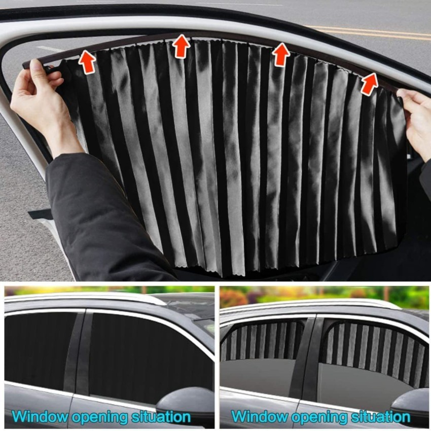 HIRNAYA Window Car Sunshade Car Side Window Curtains UV Protection