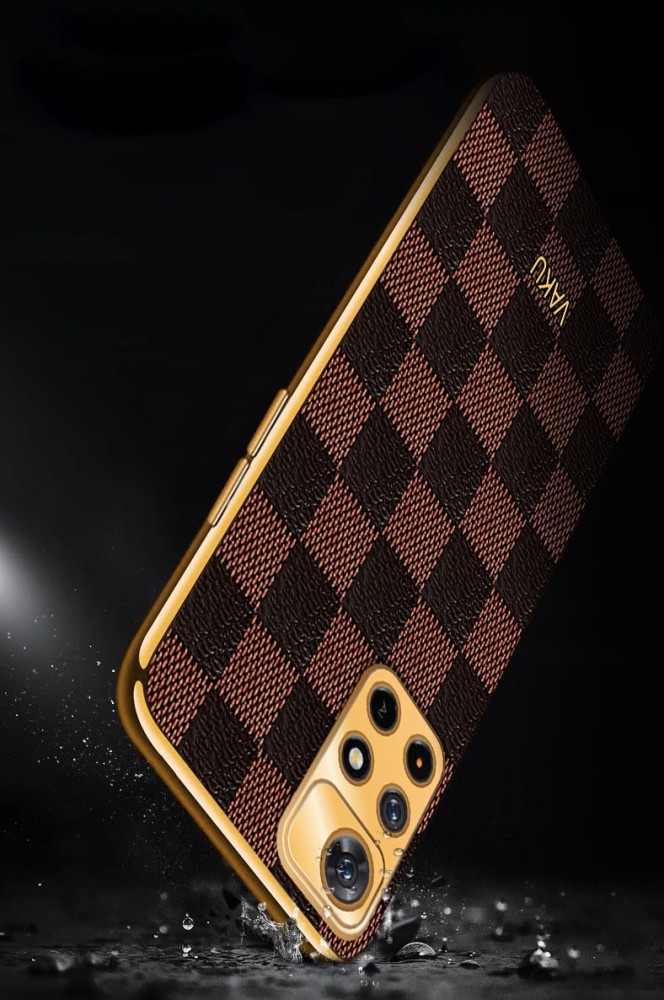 iphone 14 pro max back cover lv brown leather