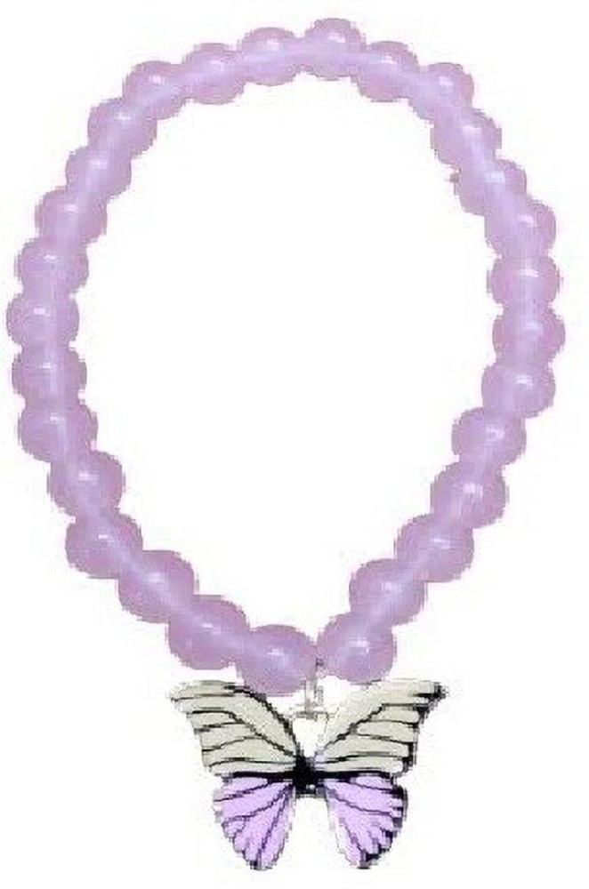 Purple Butterfly Bead - 100 Bead Pack
