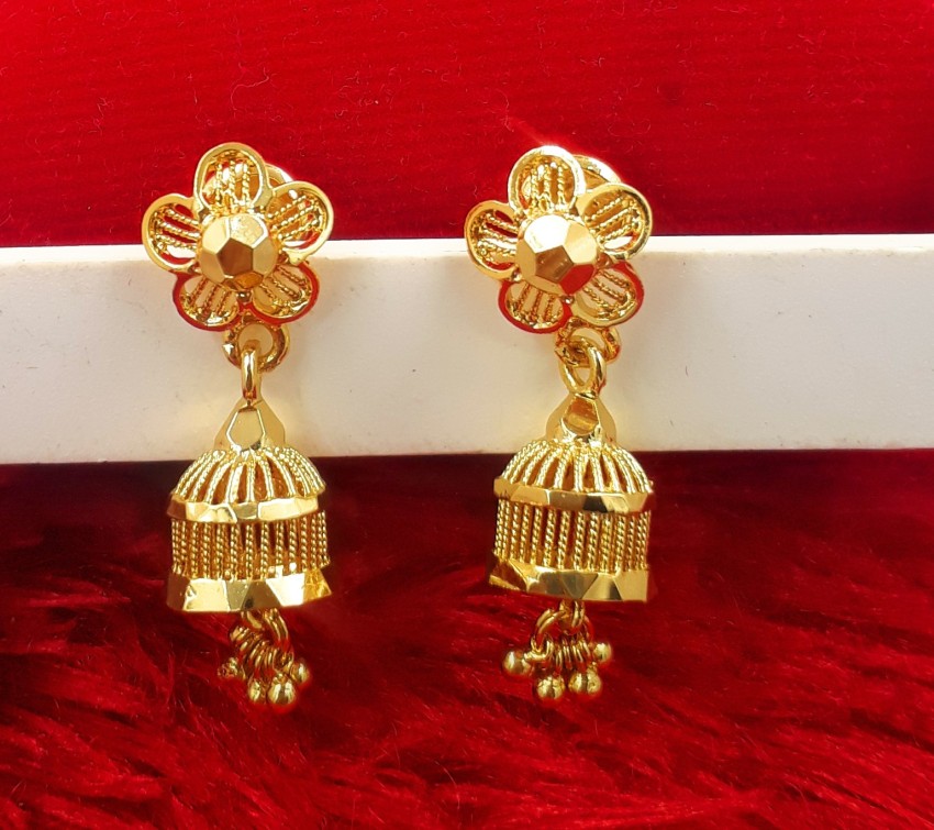 Parrot Cage Model Jhumka Earrings Beautiful Gold Design Jewellery J22200