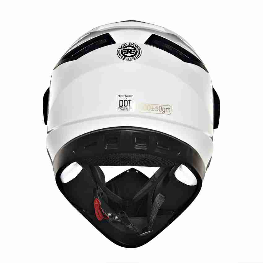 Royal enfield hot sale white helmet