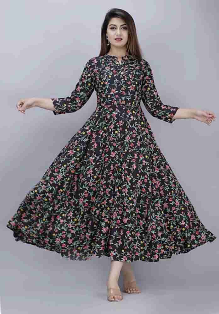 new kurti Women Floral Print Anarkali Kurta - Buy new kurti Women Floral  Print Anarkali Kurta Online at Best Prices in India | Flipkart.com