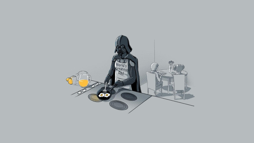 Funny Star Wars Matte Finish Poster Paper Print - Animation ...