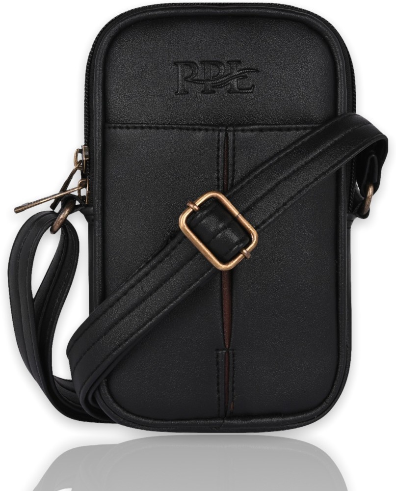Plain Brown Leather Messenger Bag