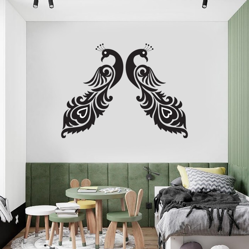 Black and deals white wall sticker