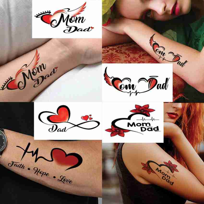 Mom Heart Tattoos For Girls