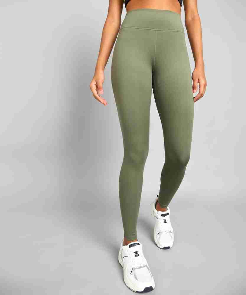 Olive green nike tights sale