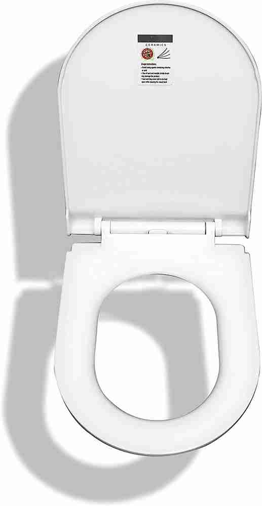 RAK ILLUSION UREA SOFT CLOSE SEAT COVER WHITE, 49 OFF