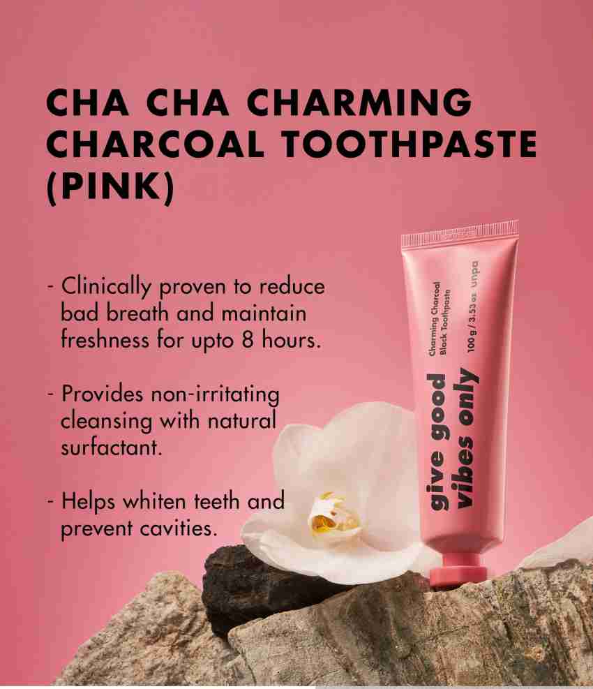 UNPA Cha Cha Toothpaste Pink Mini for Minty Fresh Breath