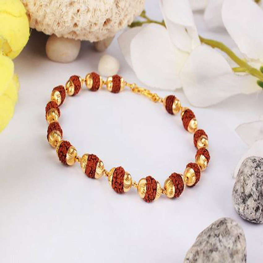 Gold and new arrivals rudraksha bracelet