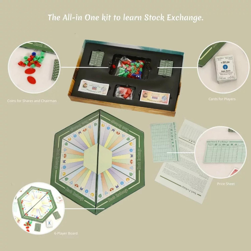 Kids Mandi Stock Exchange Board Game Stock Market Game Trade