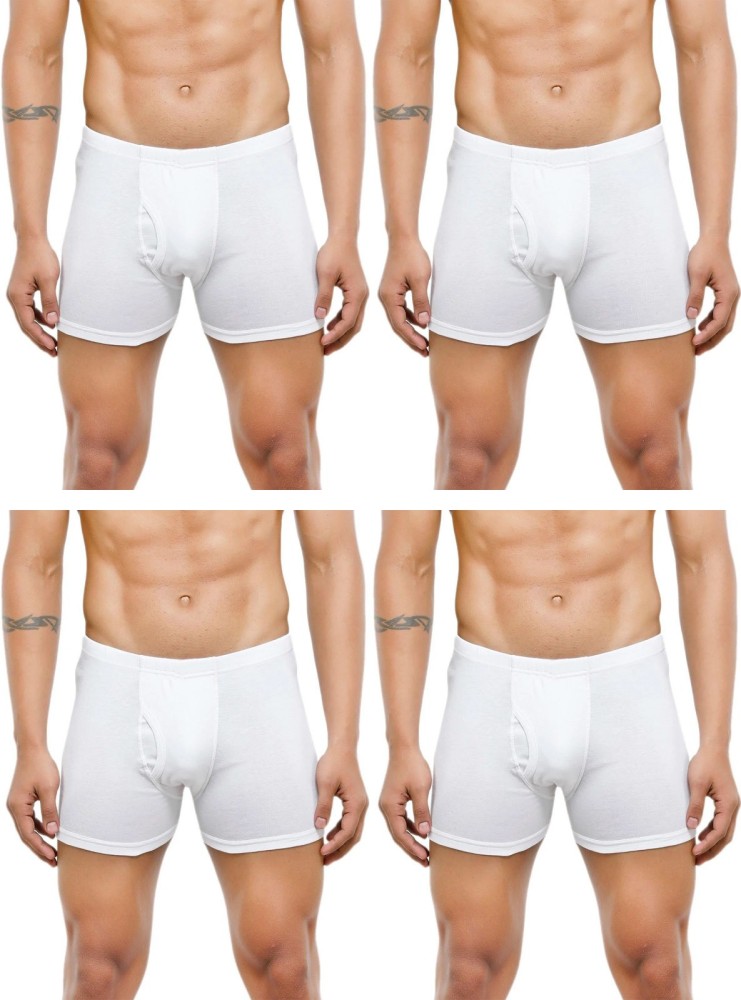 White, Men's Trunk Underwear