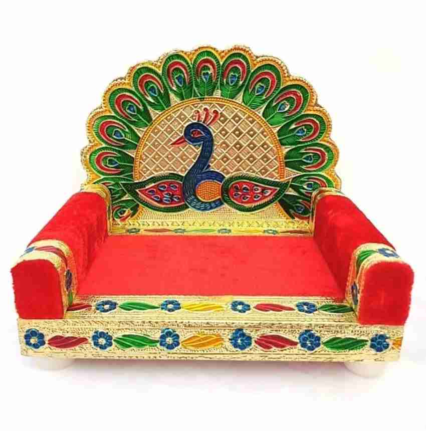 vedanshstore Sofa chair palna Singhasan for 2 no Laddu Gopal