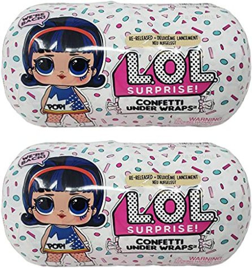LOL Surprise Confetti Under Wraps Re Released Bundle of 2 Confetti