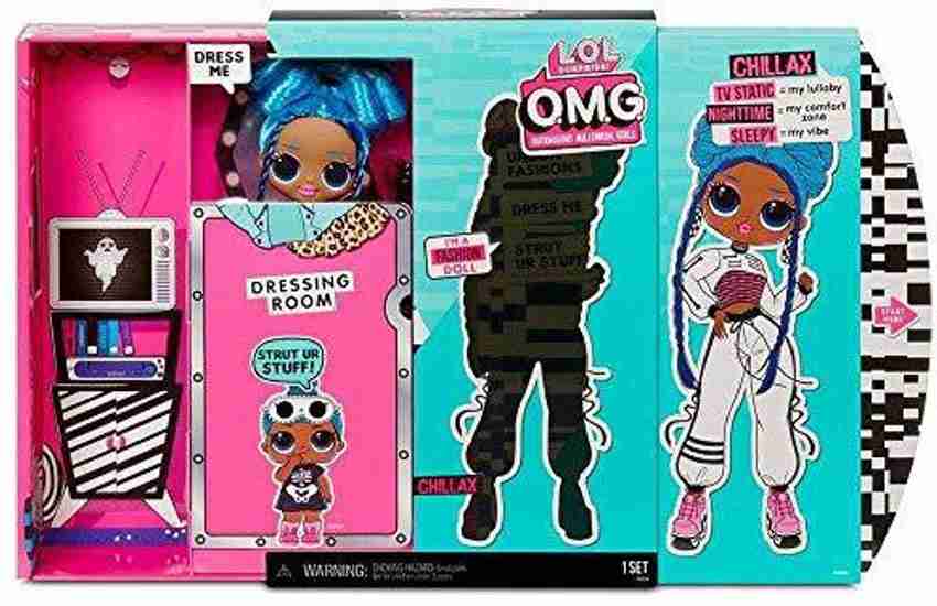 LOL Surprise OMG Chillax Fashion Doll Dress Up Doll Set with 2
