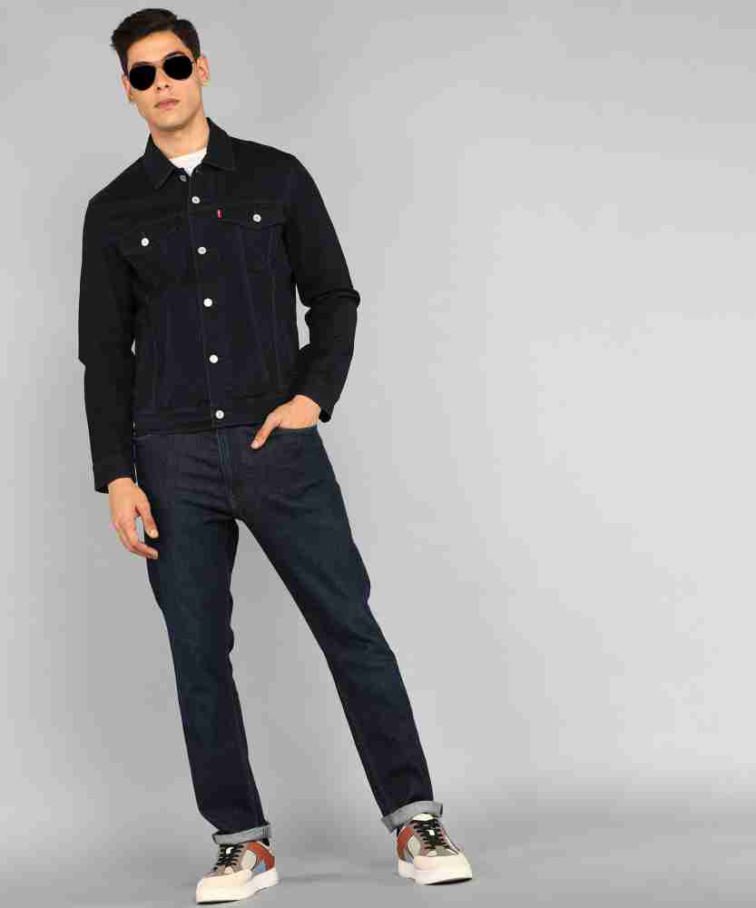 Levi's Men's Berkman Standard Fit Trucker Denim Jacket - Black