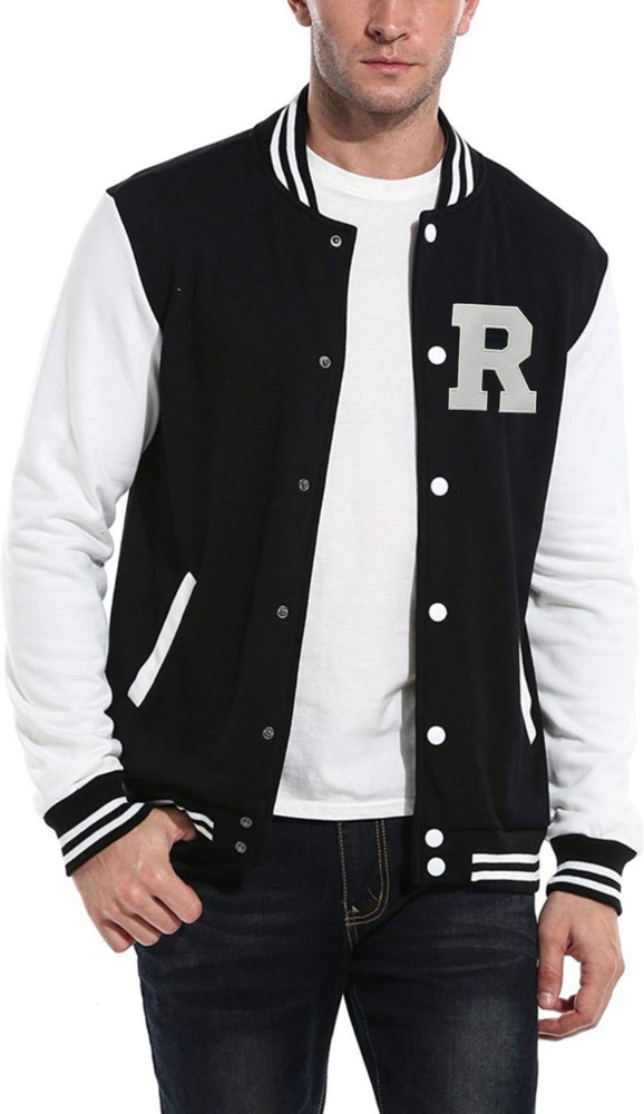 White varsity jacket best sale mens