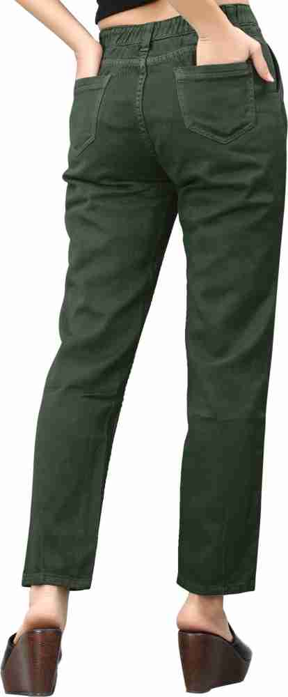 quesha Regular Women Dark Green Jeans - Buy quesha Regular Women Dark Green Jeans  Online at Best Prices in India