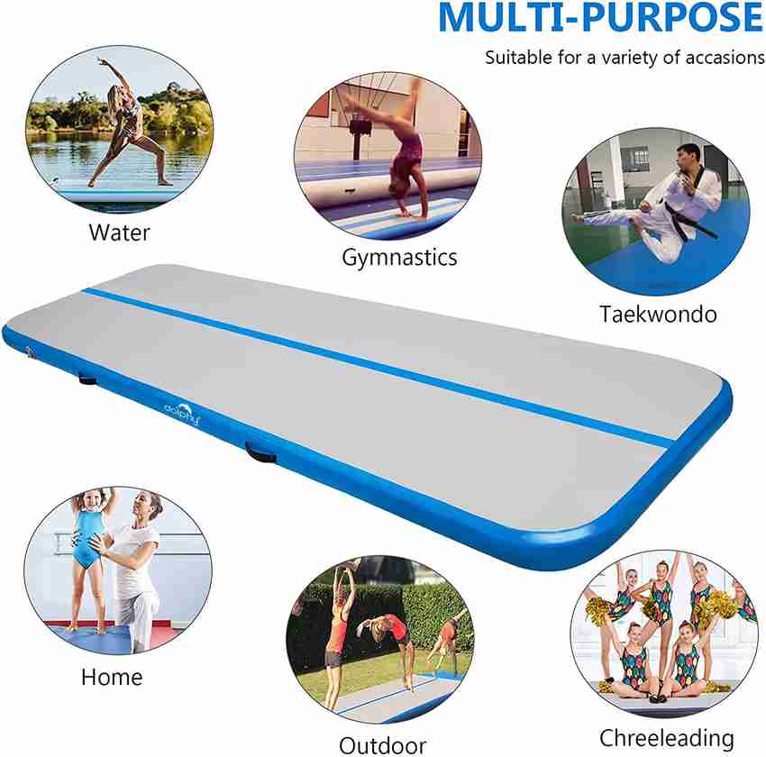 DOLPHY 10ft Inflatable Air Gymnastics Mat Training Tumbling Mat 4 inches Thickness Blue 100 mm Gymnastic Mat Buy DOLPHY 10ft Inflatable Air Gymnastics Mat Training Tumbling Mat 4 inches Thickness Blue