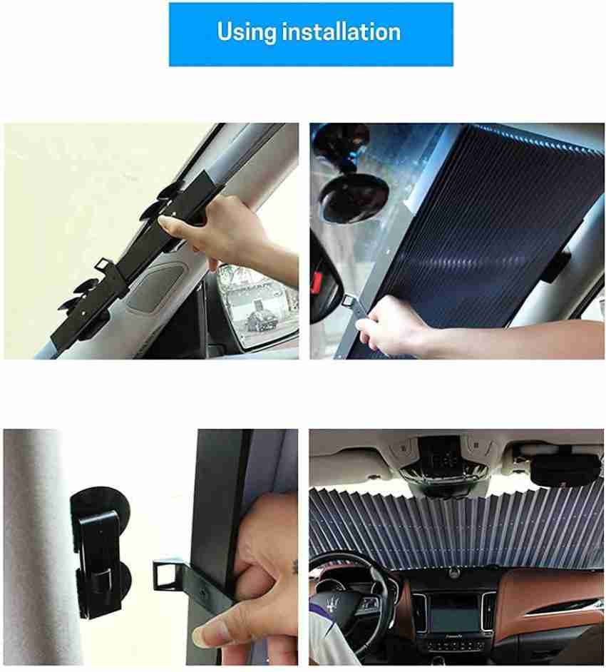 Foldable Automobile Car Sunshade Cover Heavy Quality Heat Reflective Front  / Rear Back Mirror Windshield Sun Shade