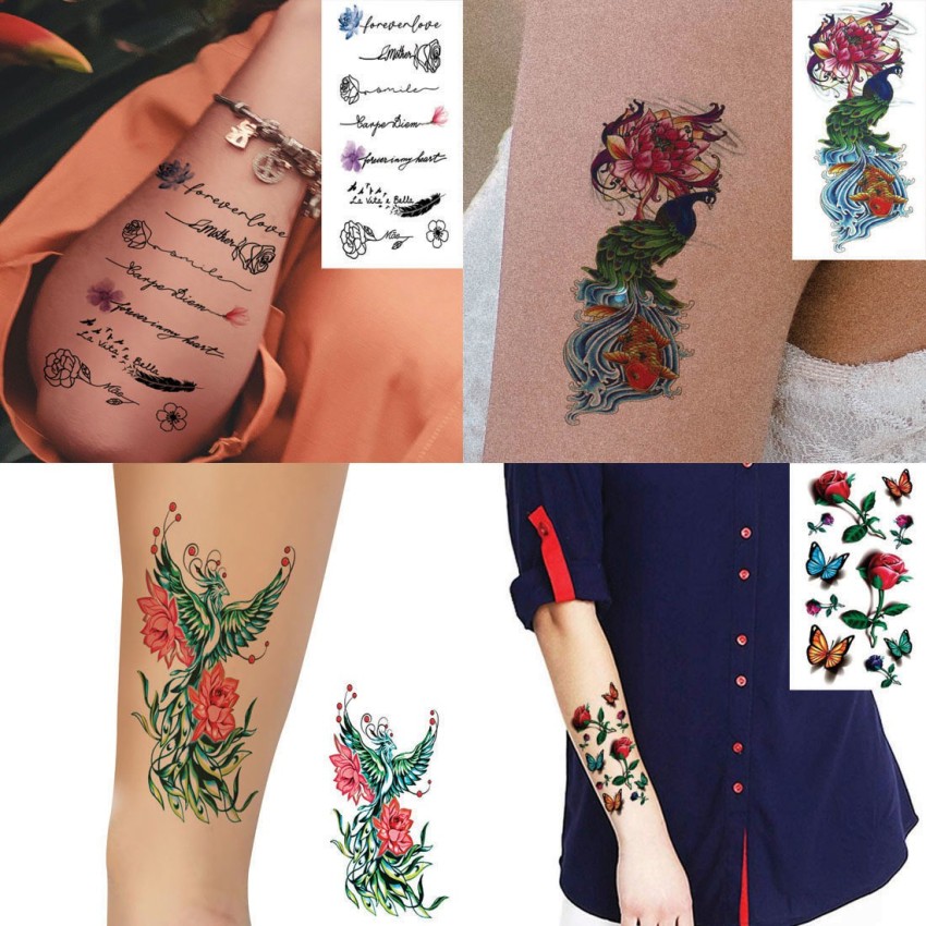 The Canvas Arts The Canvas Arts Wrist Arm Hand Flowers Temporary Tattoo   Price in India Buy The Canvas Arts The Canvas Arts Wrist Arm Hand Flowers  Temporary Tattoo Online In India