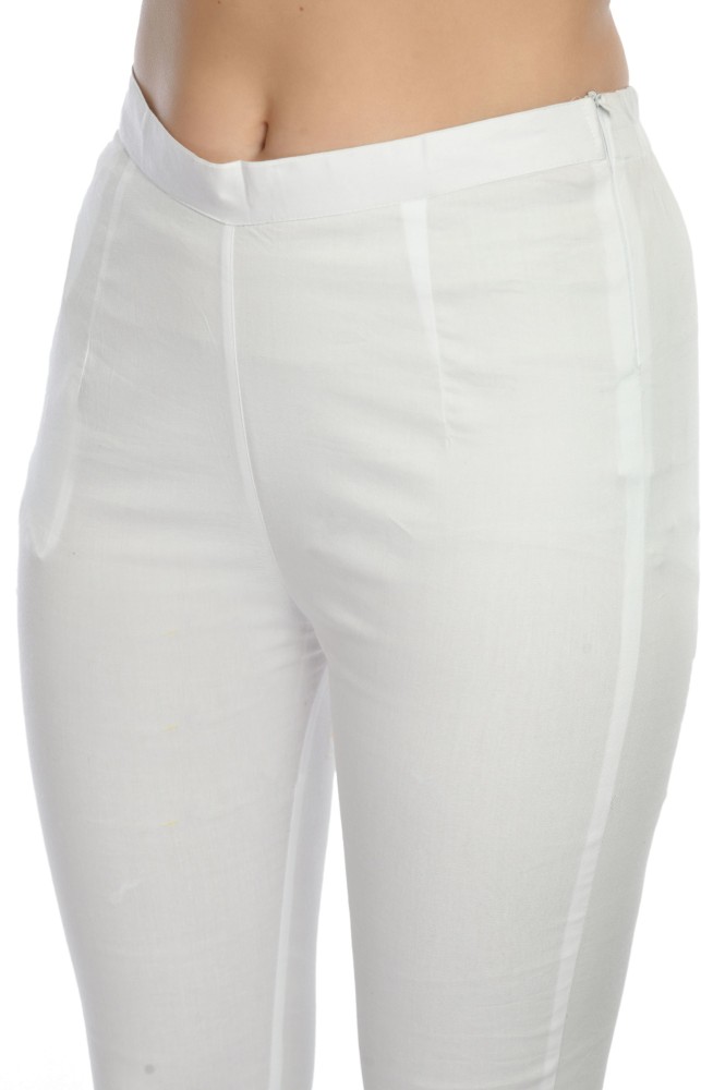 City Fashion Regular Fit Women White Trousers - Buy City Fashion Regular  Fit Women White Trousers Online at Best Prices in India