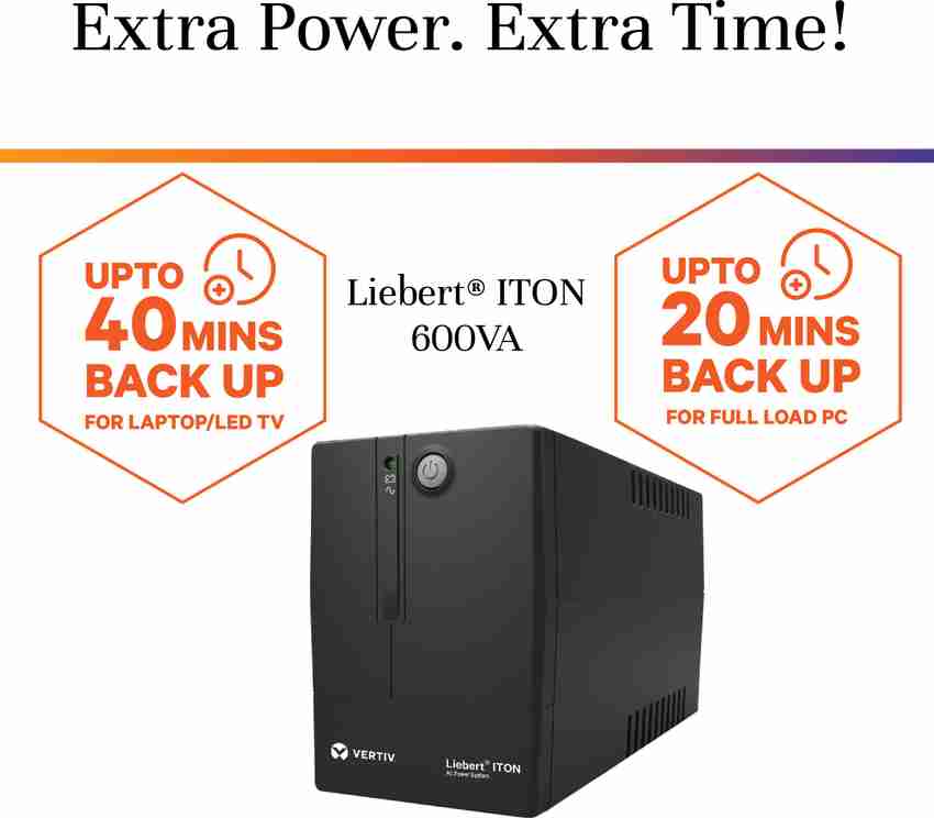 Vertiv Liebert ITON CX 600 VA with 1 X 7 AH Battery 536306003013 UPS
