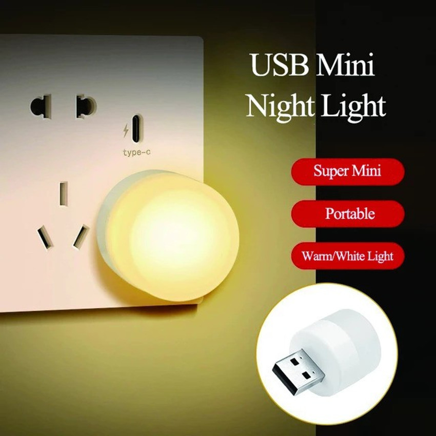 MAK Usb Night Light Plug in Mini USB Night Lights for Home Bedroom Car Warm White Pack of 4 Led Light Price in India Buy MAK Usb Night Light Plug in Mini USB Night