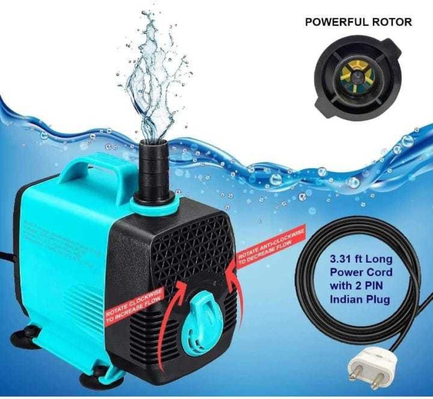 45W Submersible Water Pump with 800L/H Adjustable Flow and 2.8m Lift