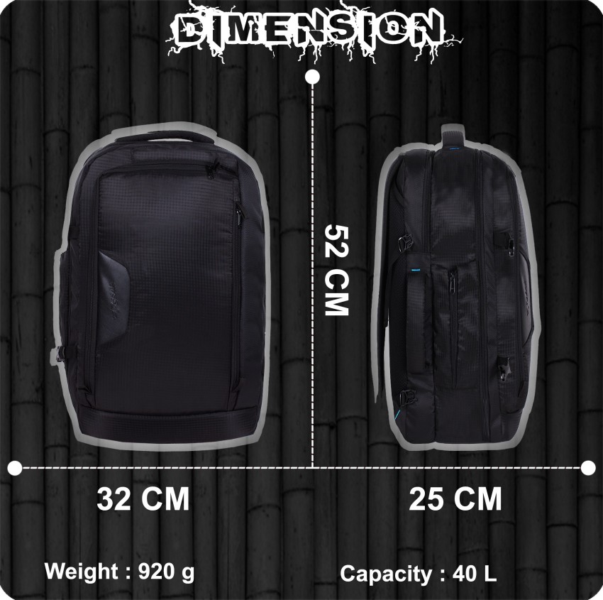 F GEAR Blackhawk 40 L Laptop Backpack Black Price in India