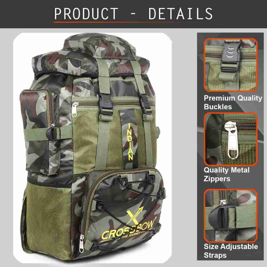 FUNWATER Grey Camo Waterproof Backpack, 18L Roll Top India