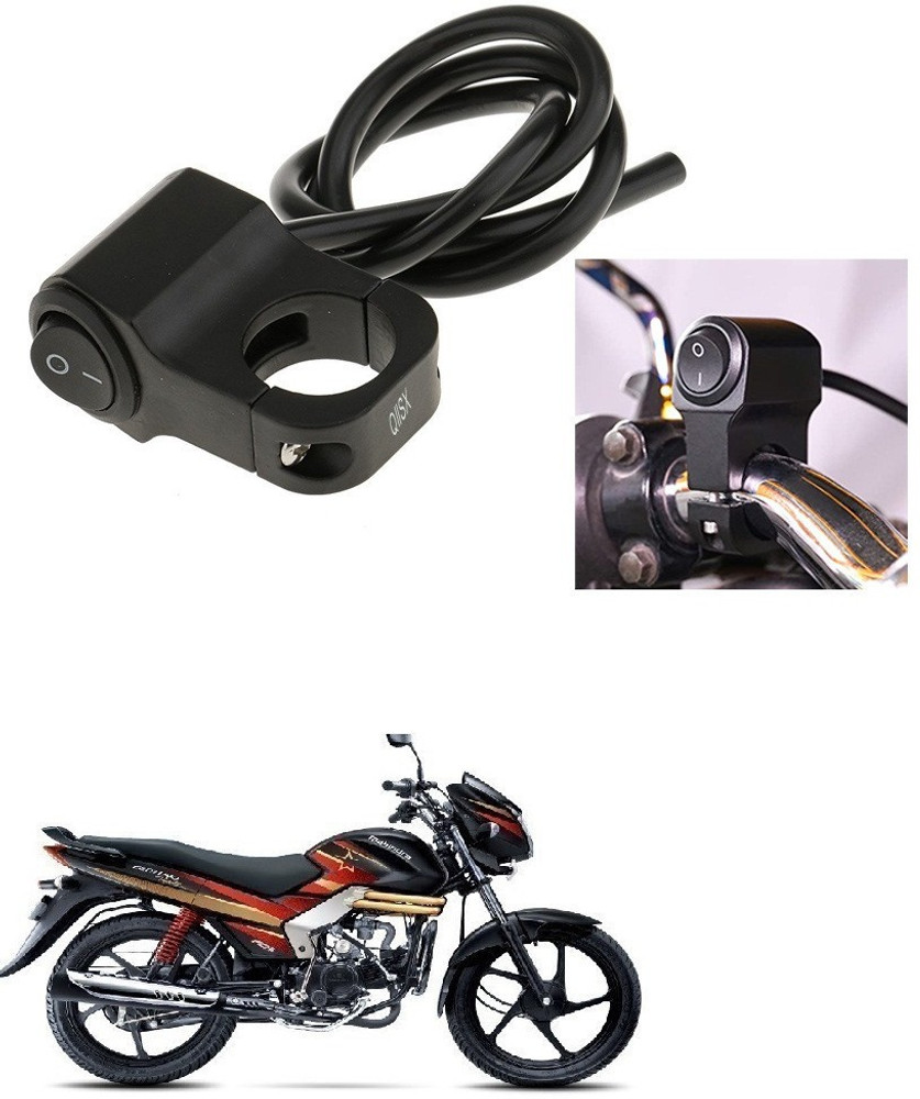 Qiisx CNC On Off Motorcycle Handlebar Fitting Switch For Mahindra