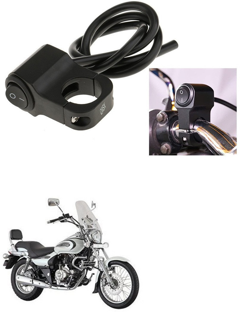 Qiisx CNC On Off Motorcycle Handlebar Fitting Switch For Bajaj