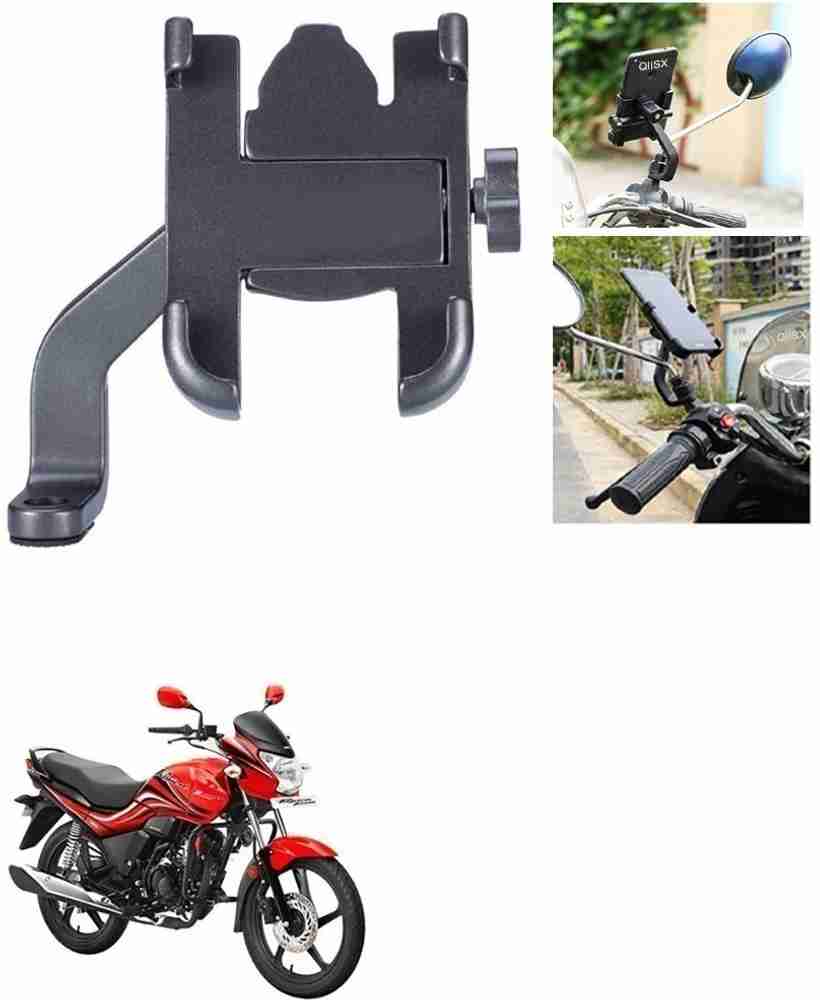 Qiisx Mirror Fitting Metal Mobile Holder For Hero Passion Xpro