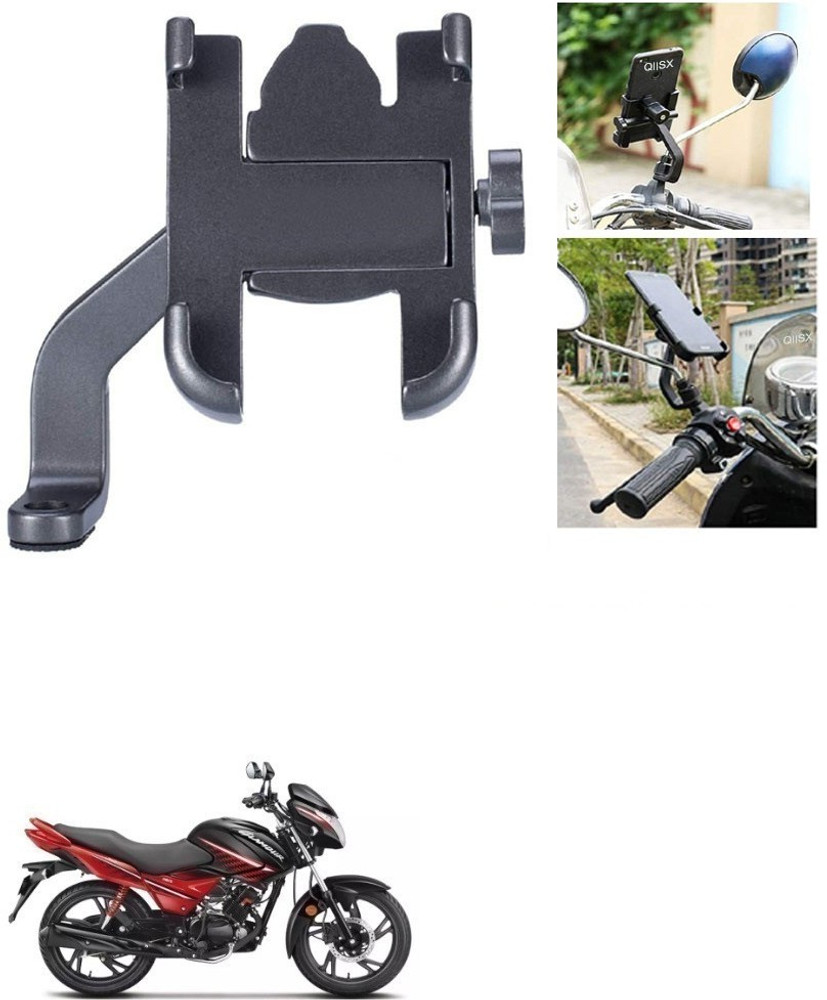 Qiisx Mirror Fitting Metal Mobile Holder For Hero Glamour Bike Mobile Holder Price in India Buy Qiisx Mirror Fitting Metal Mobile Holder For Hero Glamour Bike Mobile Holder online at Flipkart