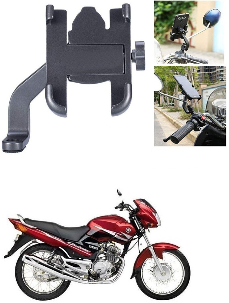 AutoGnix Mirror Fitting Metal Mobile Holder For Yamaha Gladiator