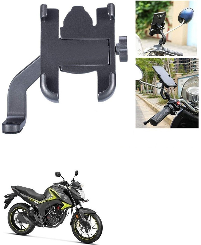 AutoGnix Mirror Fitting Metal Mobile Holder For Honda CB Hornet