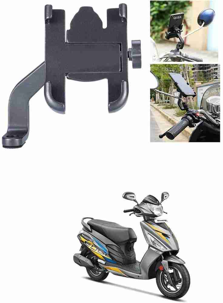 AutoGnix Mirror Fitting Metal Mobile Holder For Hero Maestro Edge