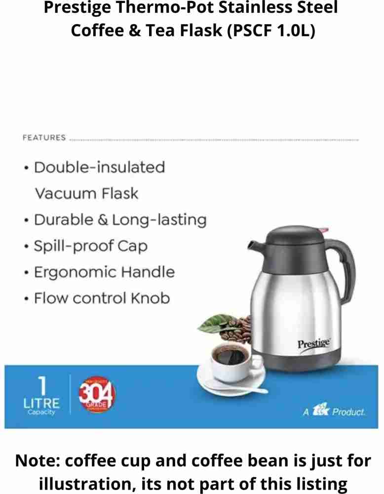 Buy 24 Hours Hot or Cold Insulated Flask (1.0 Ltr) + 2 Double Wall Cup with  Lid Online at Best Price in India on