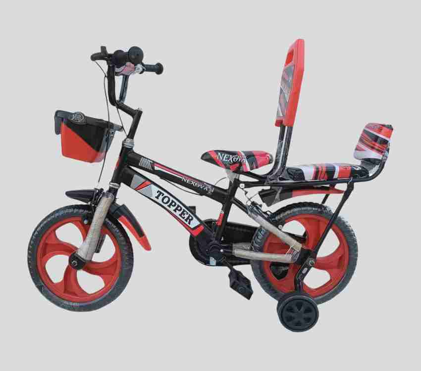 LITTLE WHEELZ KIDS ZONE BICYCLE 14 T TOPPER DOUBLE SEAT PRO RED