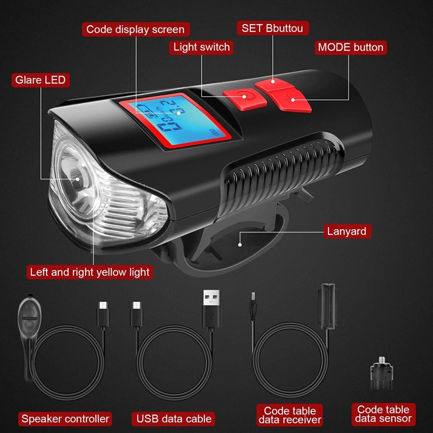 Wired best sale bike lights