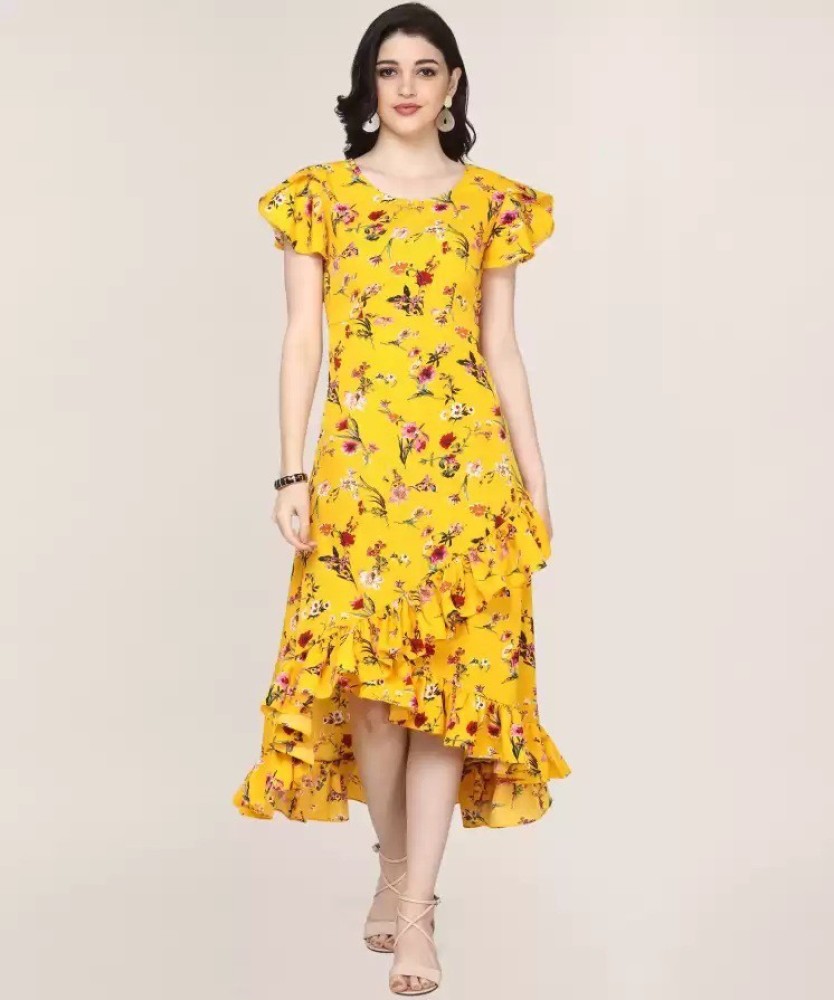 Flipkart hot sale yellow dress