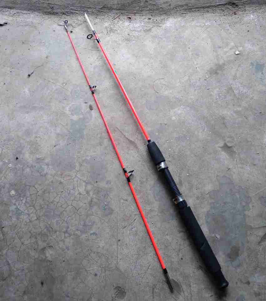 JUST ONE CLICK Crocodile Cod3 Red, Black Fishing Rod Price in