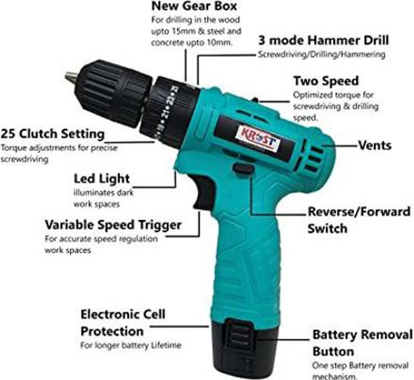 Cordless drill hotsell machine for concrete