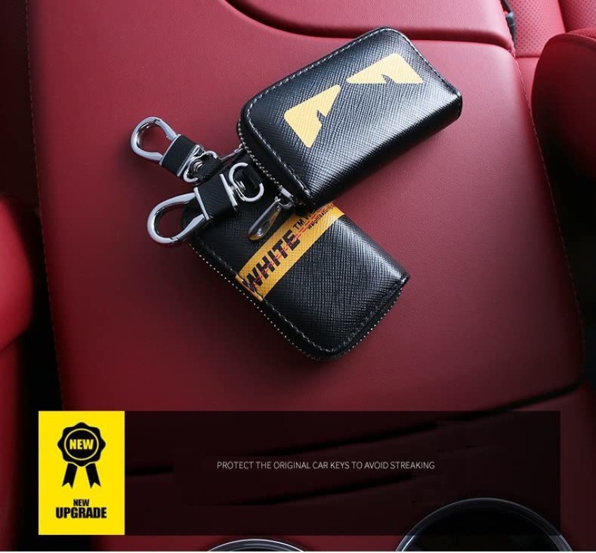 Car Key Chain Case Smart Key Holder Protection PU Leather Car Key