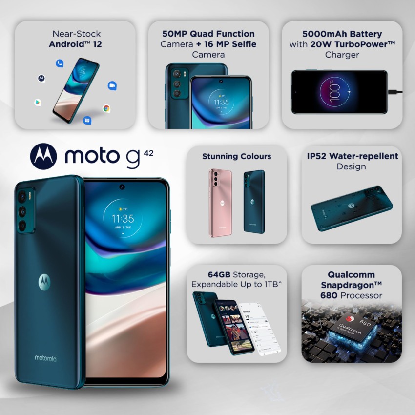 MOTOROLA g42 ( 64 GB Storage, 4 GB RAM ) Online at Best Price On