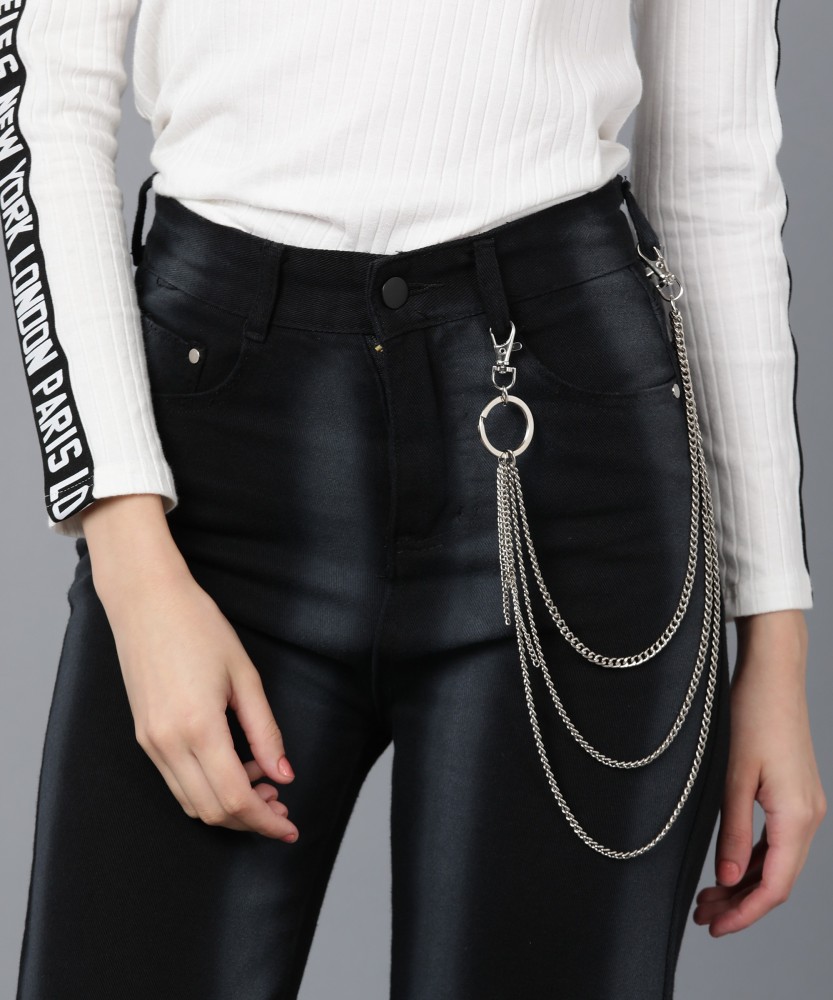 Its 4 You Hip Hop Jean Chain,Punk Pant Chain,Jean Chain,Two Layer (For  Womens And Mens) Sterling Silver Plated Stainless Steel Chain Price in  India - Buy Its 4 You Hip Hop Jean