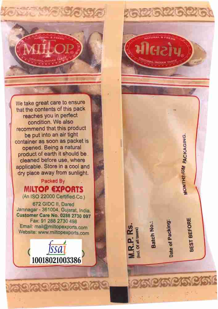 MilTop Brazil Nut 100gm Brazil Nuts Price in India - Buy MilTop